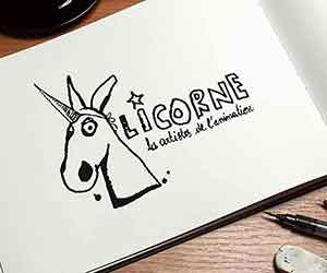 Création de logo pas cher pour une agence de production spectacles - Création de logo pour une agence de production de spectacles  La Licorne