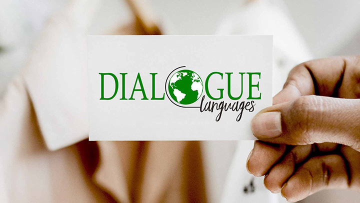 Refonte de Logo Pas Cher Pour une École de Cours de Langues Refonte de logo pour une école de cours de langages Logo de l'École Dialogue Languages