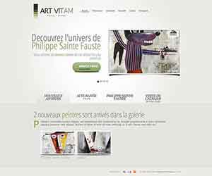 Création de Site Internet Pas Cher pour une Galerie d’Art - Création de site internet pour une galerie d'art Galerie ArtVitam