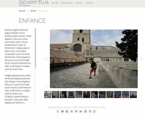 Création de Site Pas Cher pour un Photographe - Création de site internet pour un Photographe Zacharie Ellia
