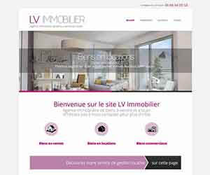 Création de Site Pas Cher pour des Biens Immobiliers - Création de site internet pour des biens immobiliers Agence immobilière LV Immobilier