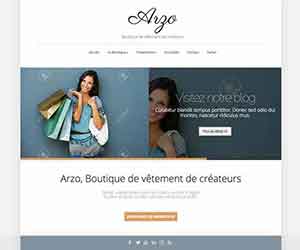 Création de Site Internet Pas Cher E Commerce de Vente de Vêtement - Site Ecommerce pour une boutique de vêtement Boutique de Prêt à porter Arzo