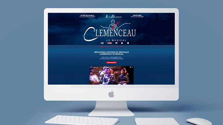 Création de Site Internet Pas Cher pour un Spectacle Musical Création de site internet pas cher pour un spectacle musical Spectacle Clemenceau le Musical