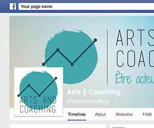 Création de bandeau facebook pas cher pour coaching Arts and Coaching