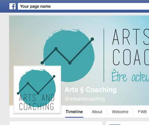 Création de bandeau facebook pas cher pour coaching Arts and Coaching