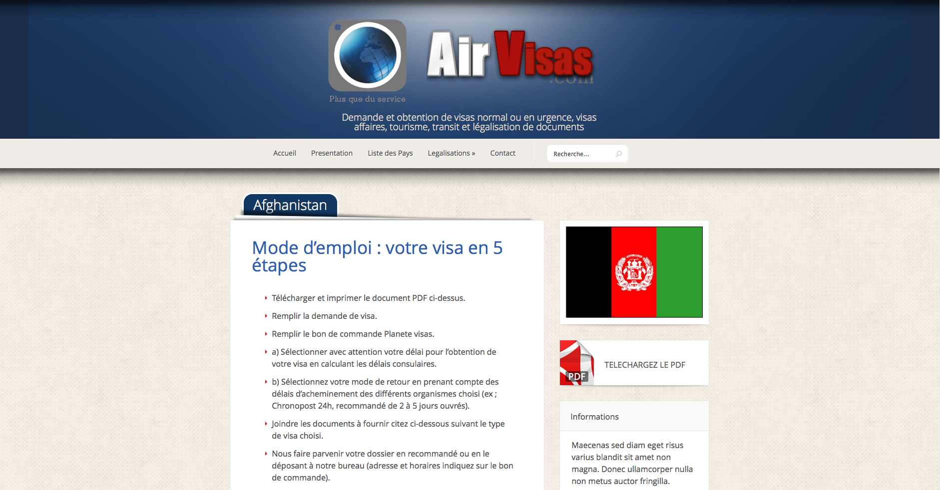 Exemples de Haut de Page, Header, pour Site Internet 11- Exemple d'header avec un slogan