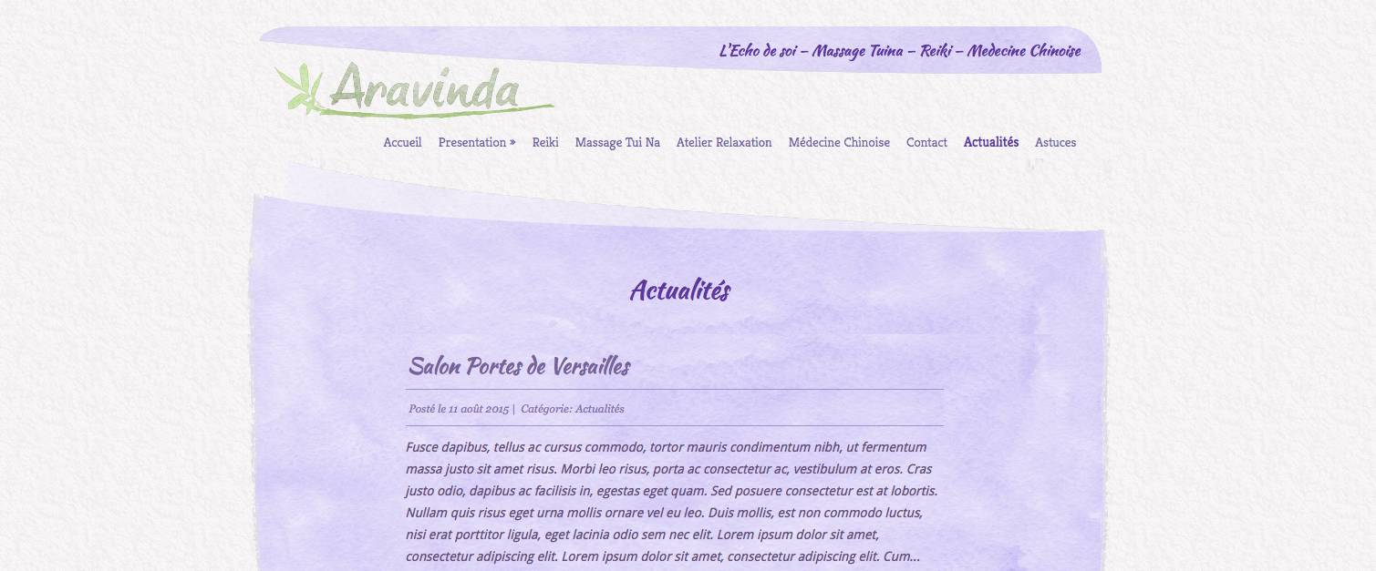 Exemples de Haut de Page, Header, pour Site Internet 16- Exemple d'header graphique