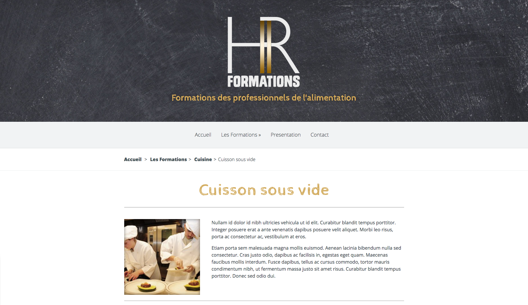 Exemples de Haut de Page, Header, pour Site Internet 33- Exemple d'header avec un slogan