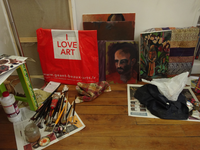 Insipration graphique dans un atelier de peintre prise le 28-09-2015