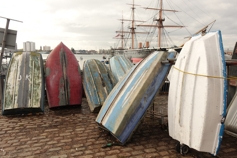 Insipration graphique sur un port de pêche en Angleterre prise le 02-11-2018